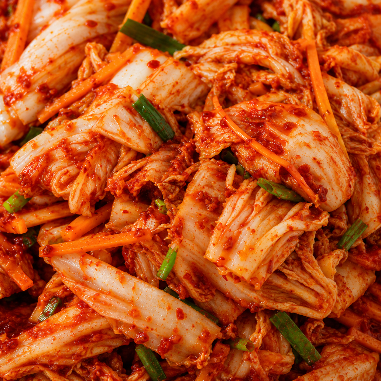 Fresh homemade kimchi